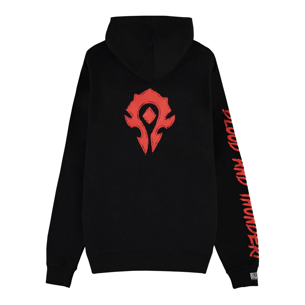 Zdjęcie produktu World of Warcraft - Blood & Thunder Horde Logo Bluza z kapturem czarna