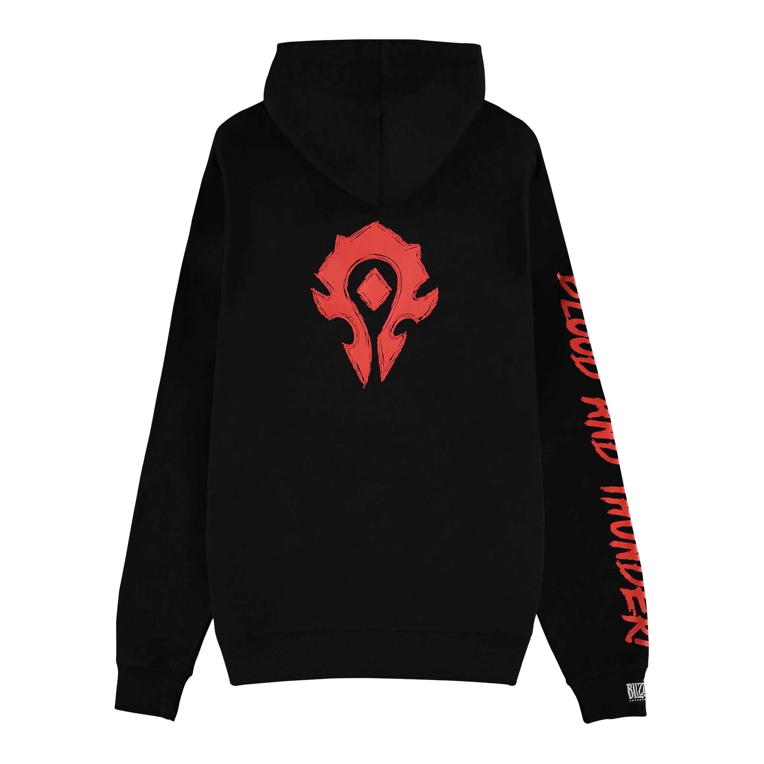 Zdjęcie produktu World of Warcraft - Blood & Thunder Horde Logo Bluza z kapturem czarna