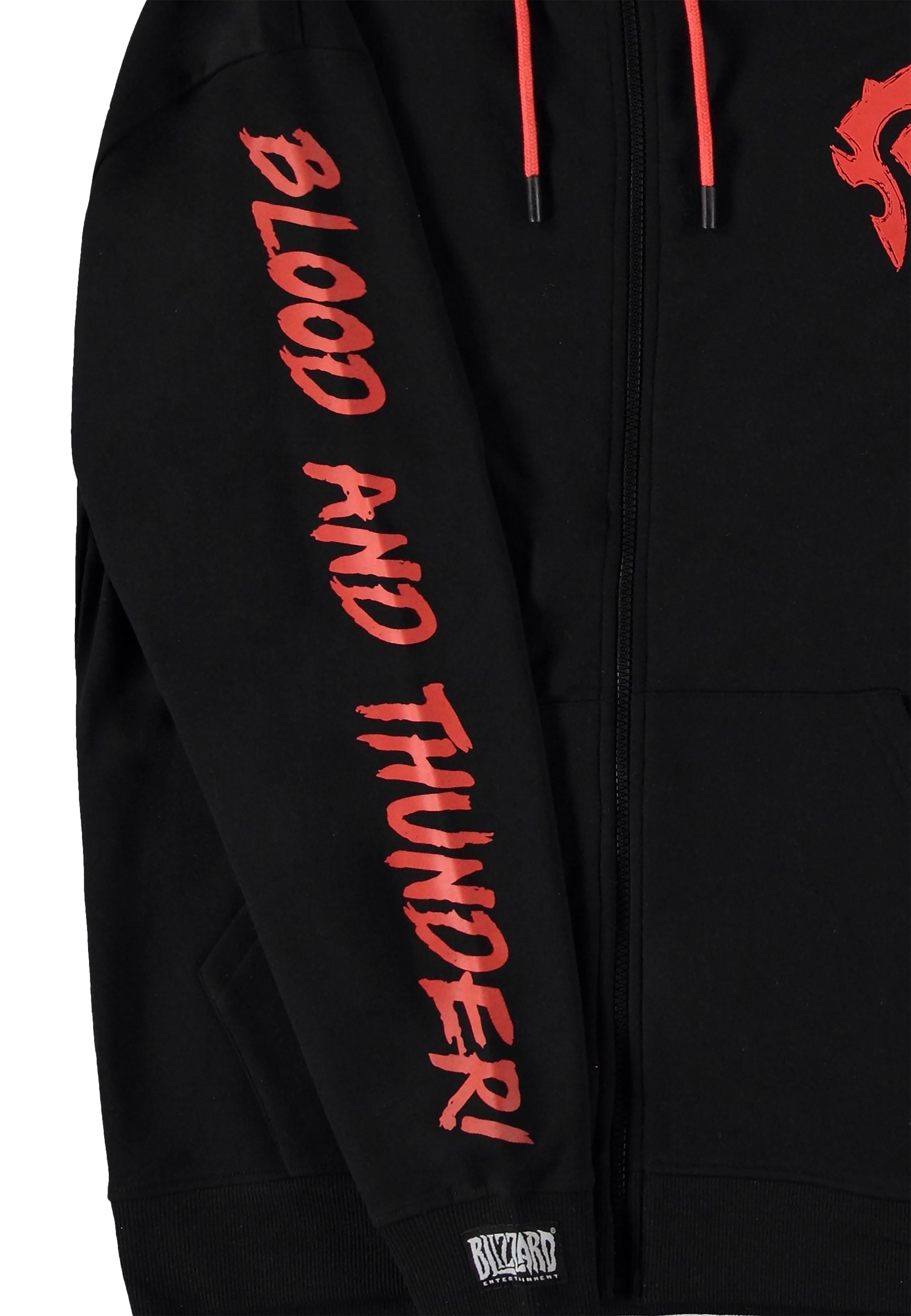 Zdjęcie produktu World of Warcraft - Blood & Thunder Horde Logo Bluza z kapturem czarna
