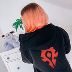 Zdjęcie produktu World of Warcraft - Blood & Thunder Horde Logo Bluza z kapturem czarna