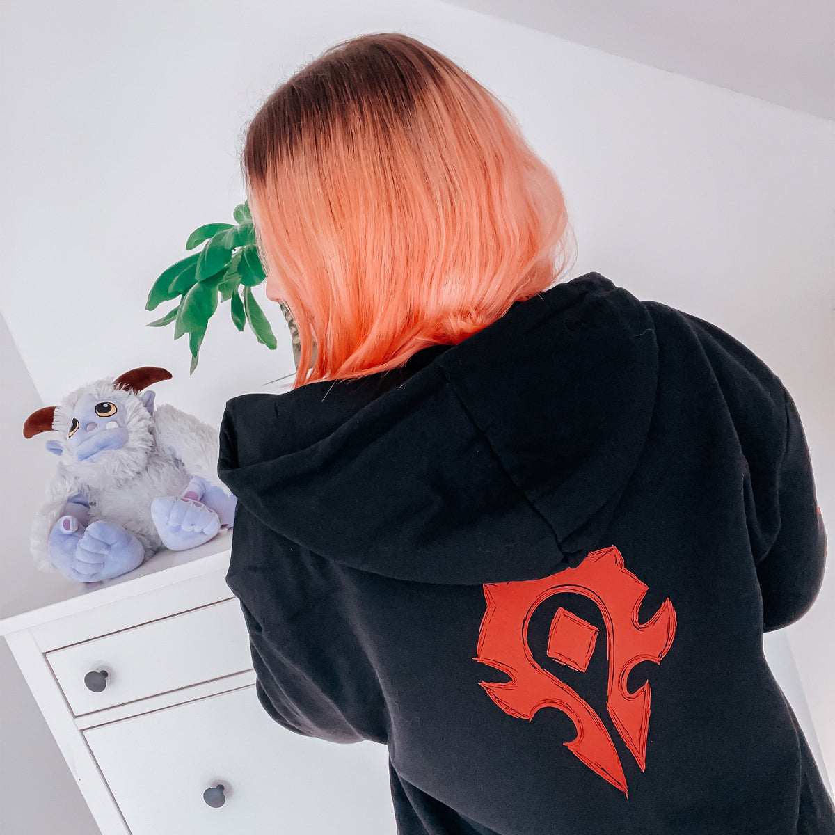 Zdjęcie produktu World of Warcraft - Blood & Thunder Horde Logo Bluza z kapturem czarna