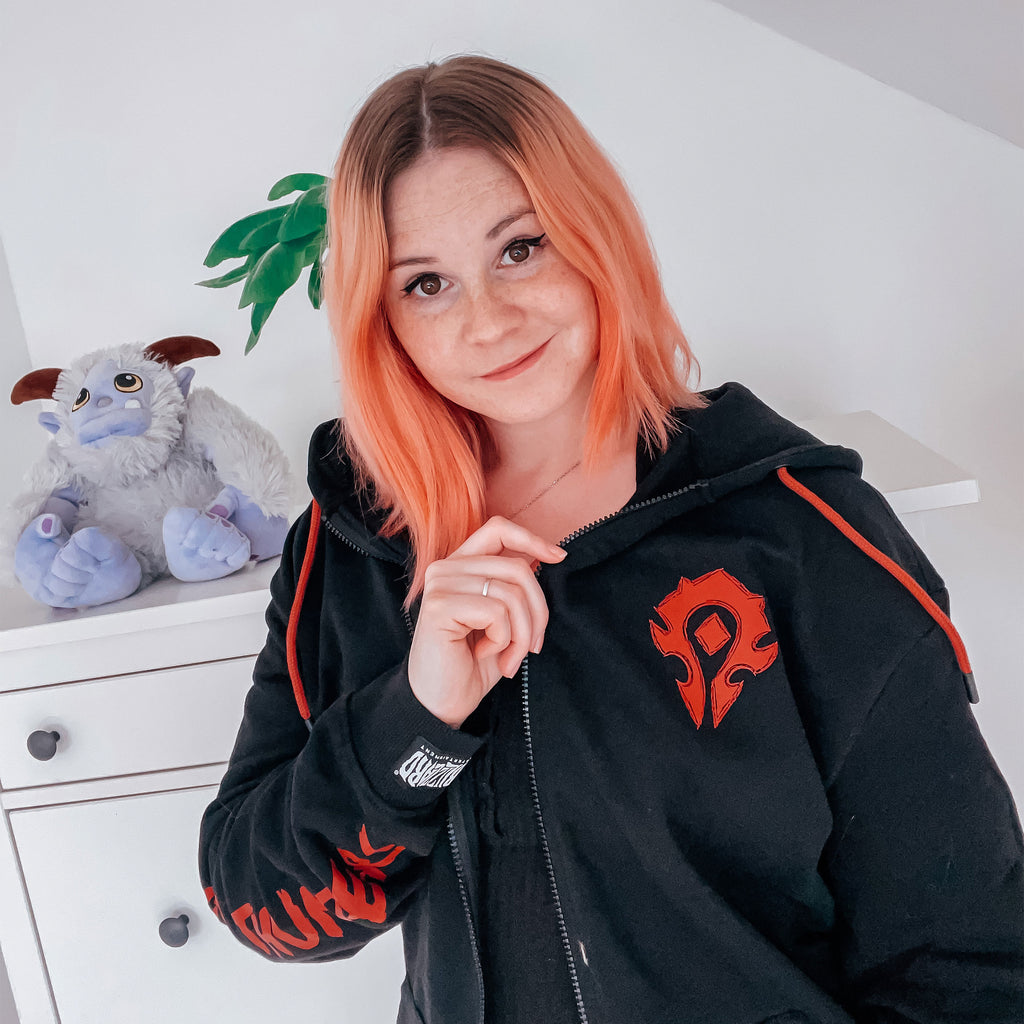 Zdjęcie produktu World of Warcraft - Blood & Thunder Horde Logo Bluza z kapturem czarna
