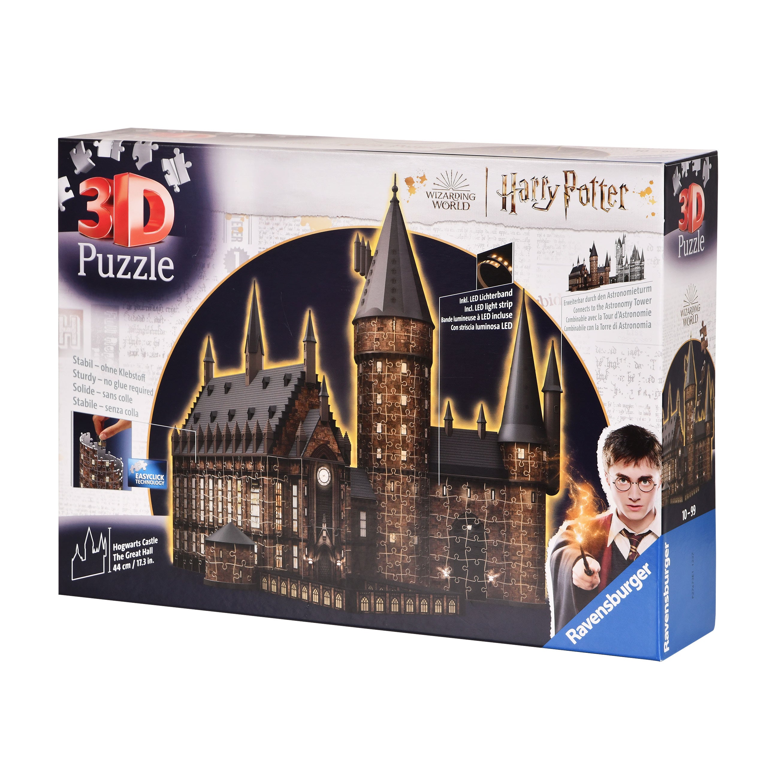 Zdjęcie produktu Zamek Hogwart Wielka Sala 3D Puzzle z Oświetleniem - Harry Potter