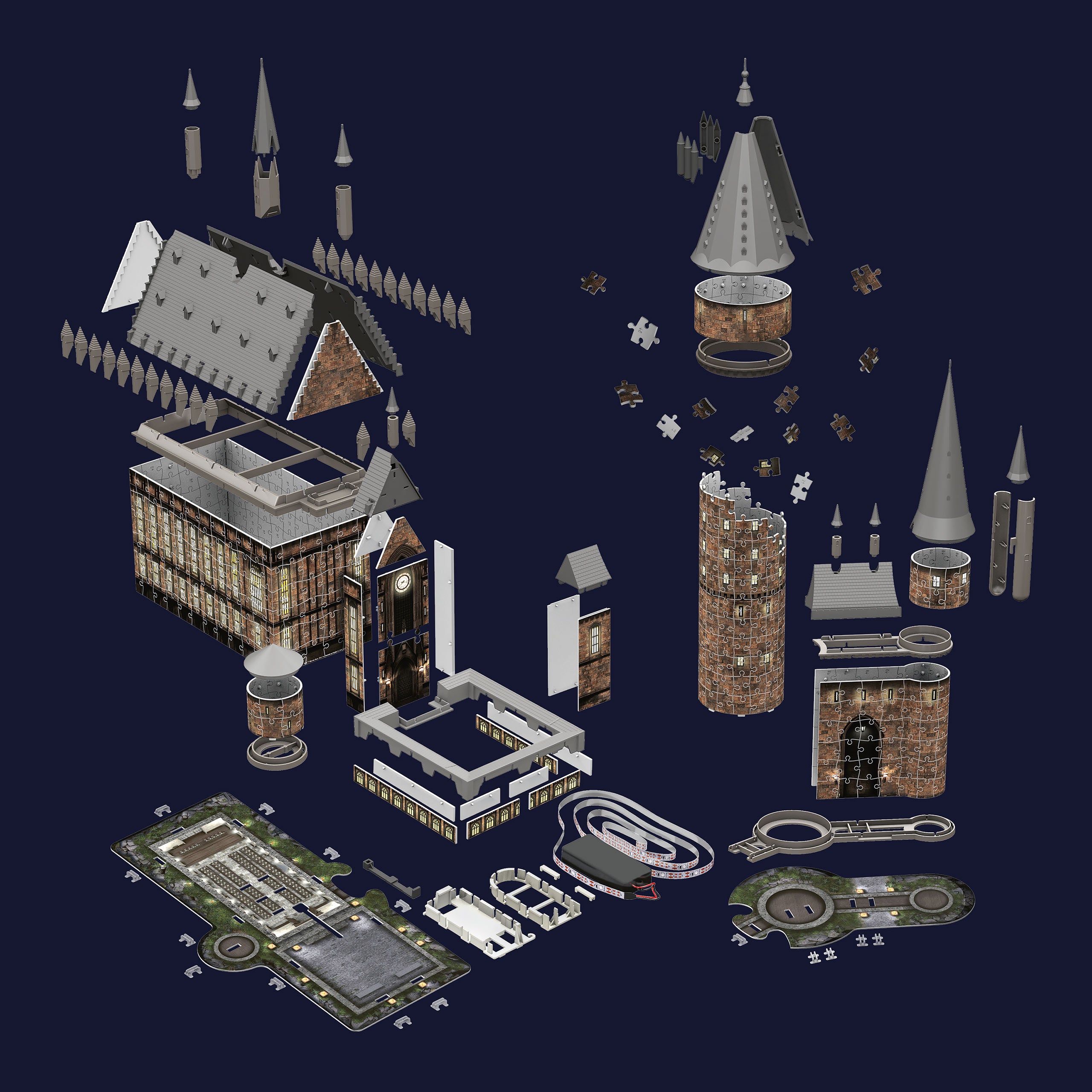 Product image Hogwarts Castle The Great Hall 3D Puzzle with Lighting - Harry Potter