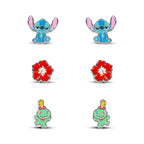 Zdjęcie produktu Lilo & Stitch - Zestaw 3 kolczyków w pudełku prezentowym