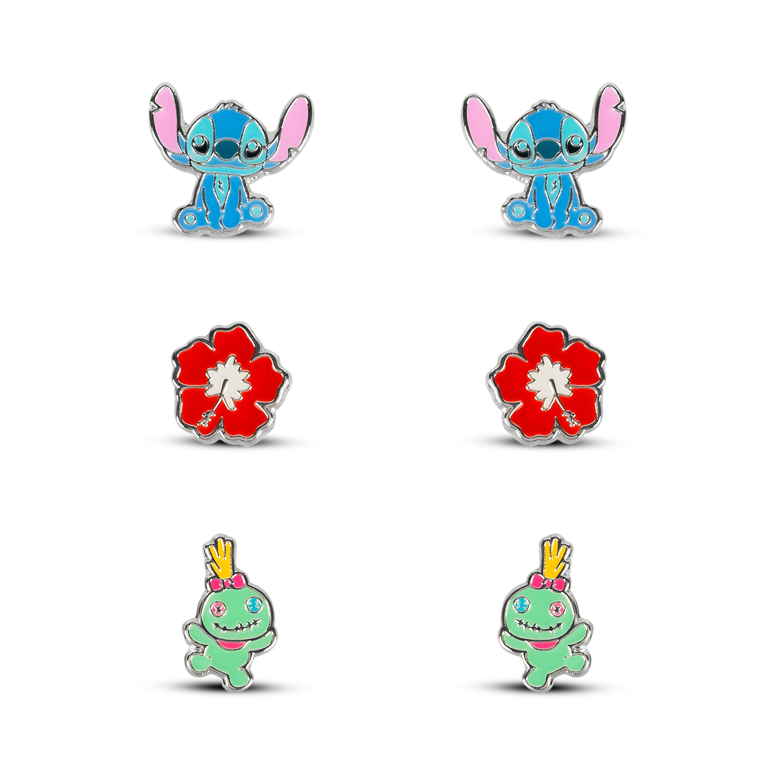 Zdjęcie produktu Lilo & Stitch - Zestaw 3 kolczyków w pudełku prezentowym