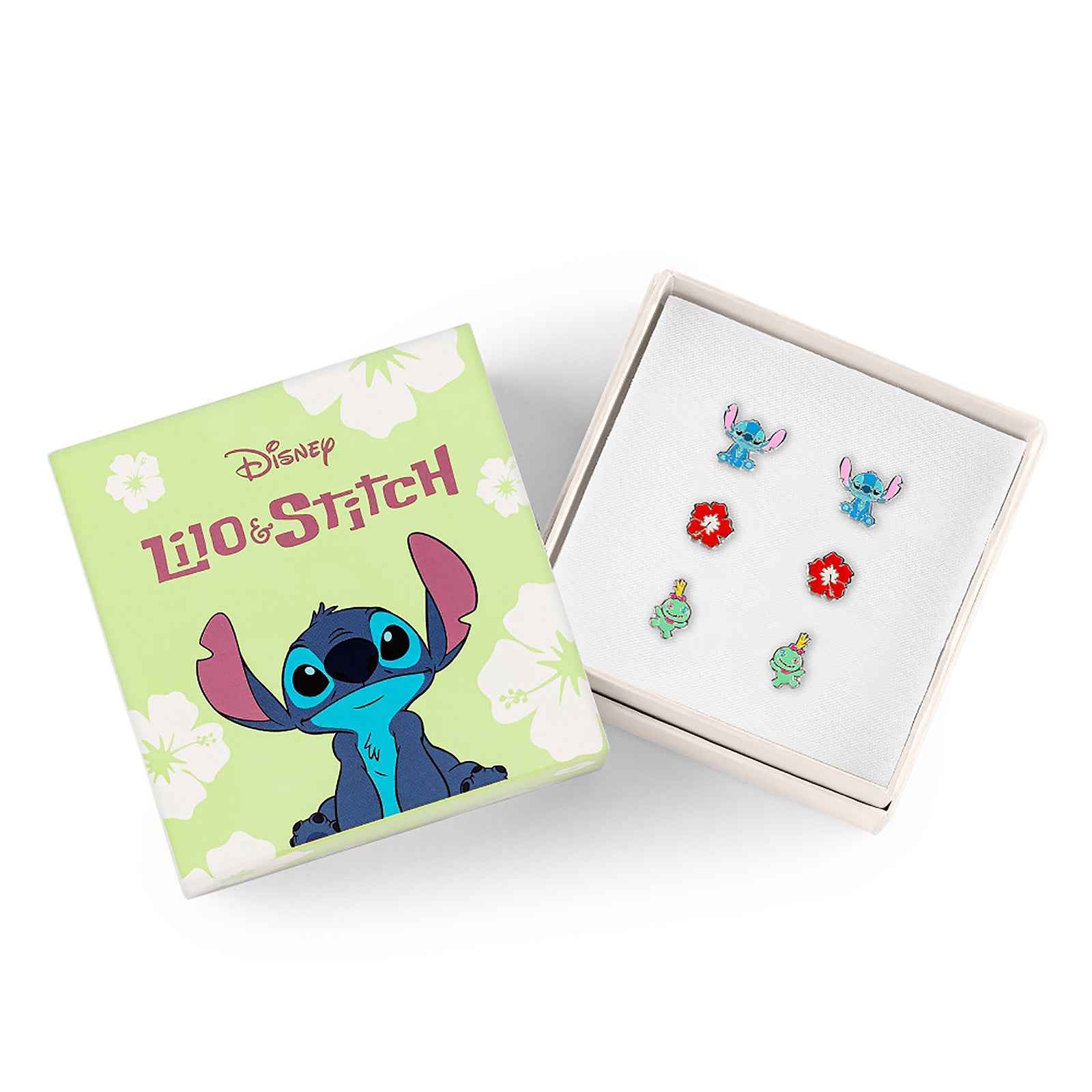 Zdjęcie produktu Lilo & Stitch - Zestaw 3 kolczyków w pudełku prezentowym