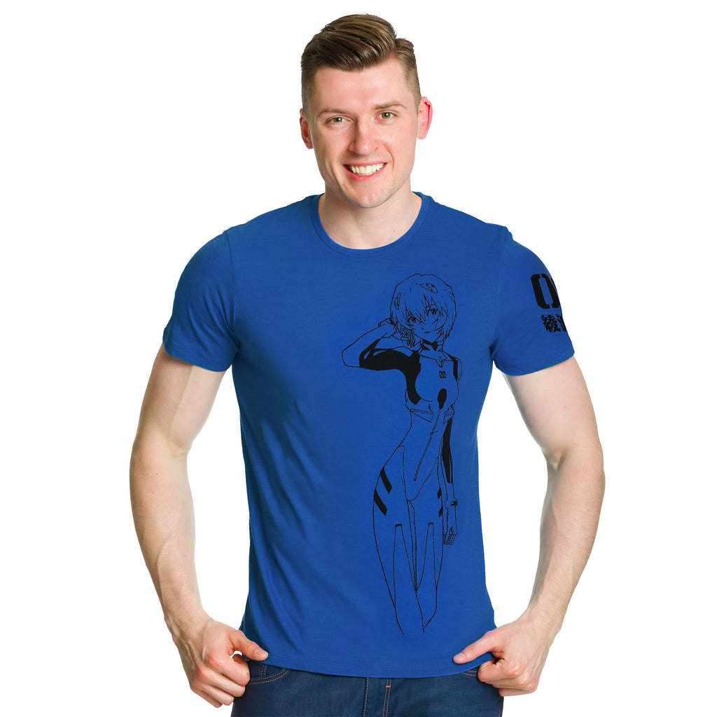 Zdjęcie produktu Evangelion - Rei Ayanami T-Shirt niebieskie