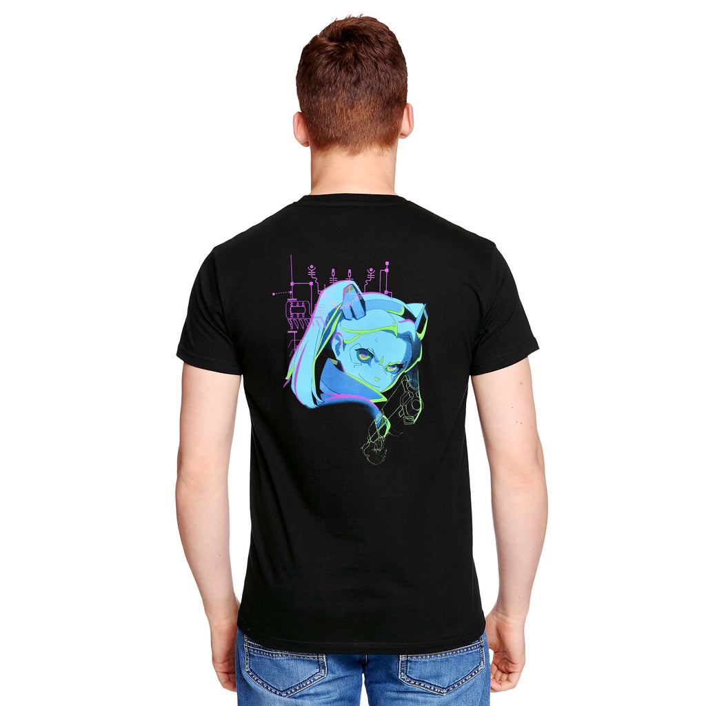 Zdjęcie produktu Cyberpunk Edgerunners - Rebecca Neon Koszulka czarna