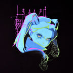 Zdjęcie produktu Cyberpunk Edgerunners - Rebecca Neon Koszulka czarna