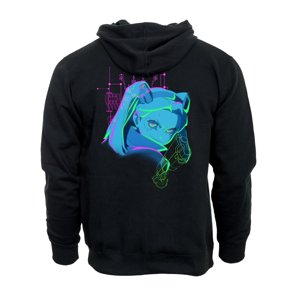 Zdjęcie produktu Cyberpunk Edgerunners - Rebecca Neon Hoodie czarny