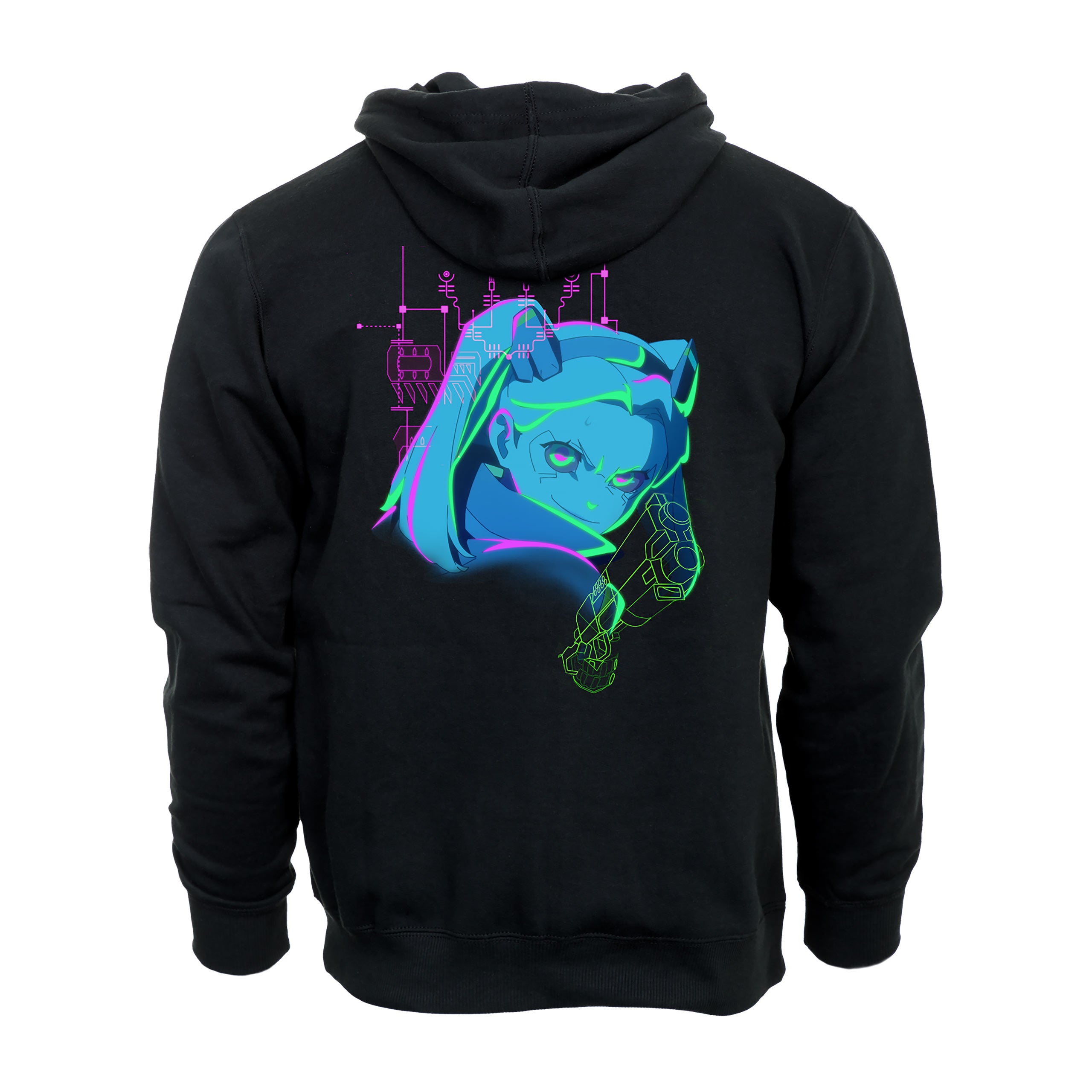 Zdjęcie produktu Cyberpunk Edgerunners - Rebecca Neon Hoodie czarny