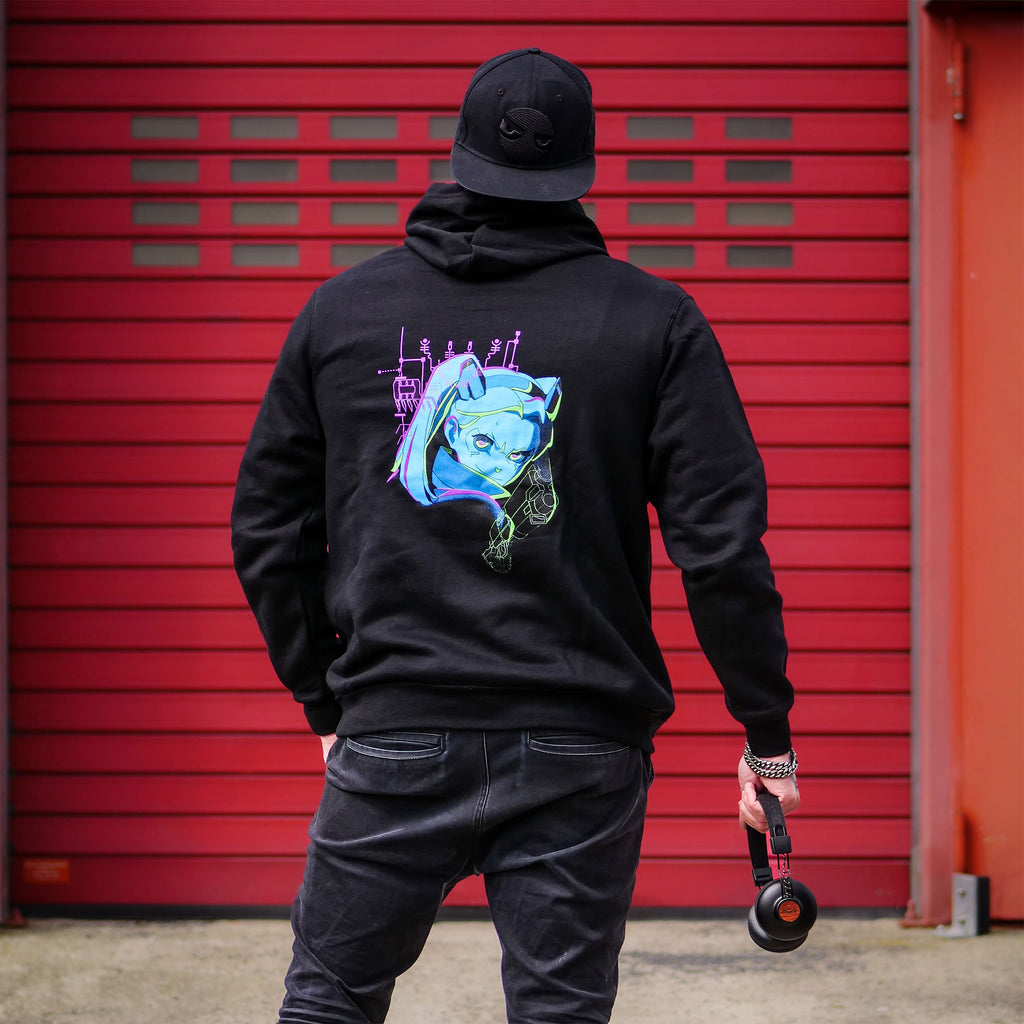 Zdjęcie produktu Cyberpunk Edgerunners - Rebecca Neon Hoodie czarny