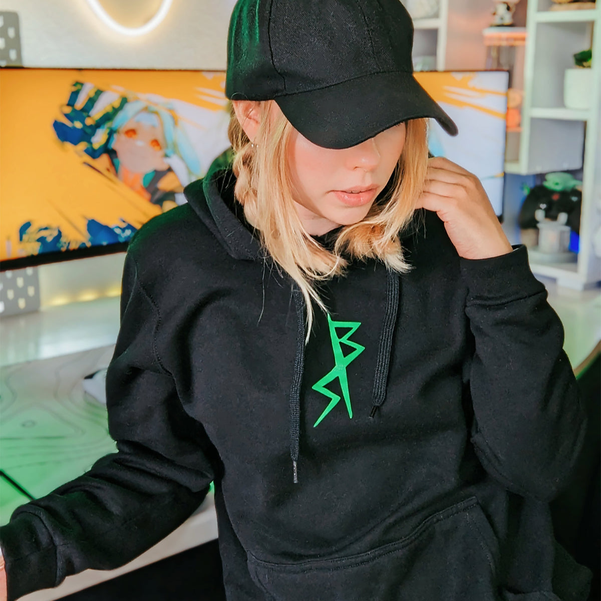 Zdjęcie produktu Cyberpunk Edgerunners - Rebecca Neon Hoodie czarny
