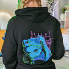 Zdjęcie produktu Cyberpunk Edgerunners - Rebecca Neon Hoodie czarny