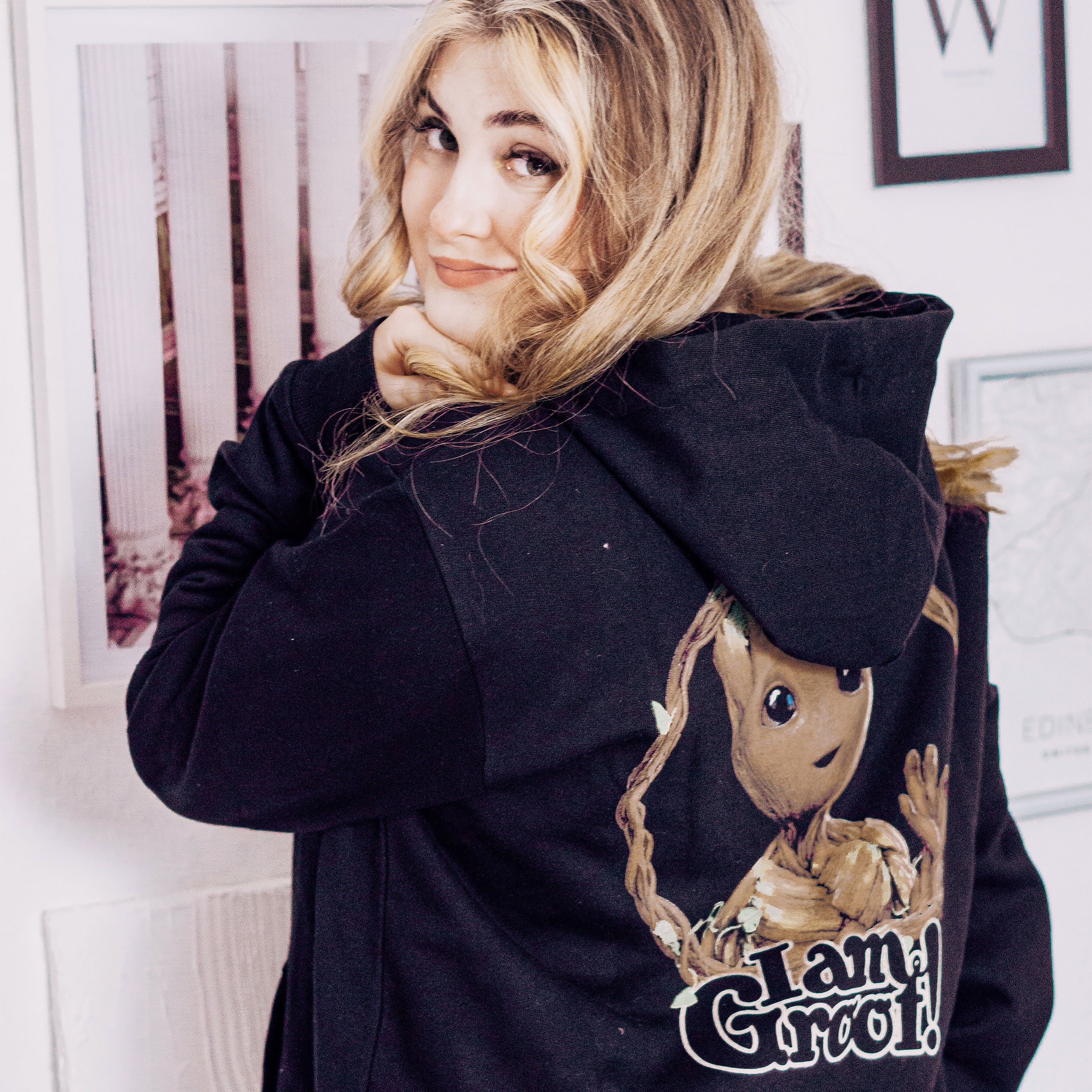 Zdjęcie produktu Guardians of the Galaxy - I Am Groot Hoodie czarny