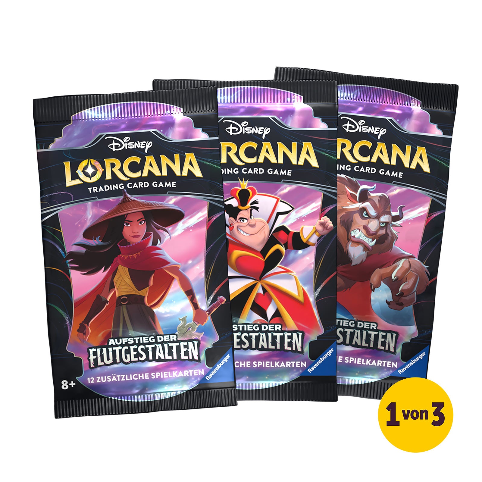 Zdjęcie produktu Disney Lorcana Booster - Wzlot Powodziowych Kształtów Gra Karciana