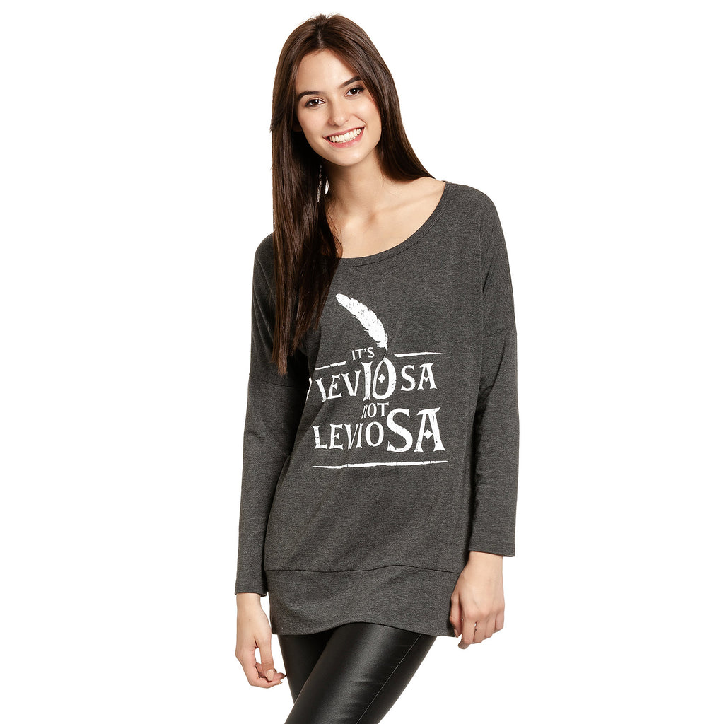 Zdjęcie produktu Harry Potter - Leviosa Longsleeve damski szary