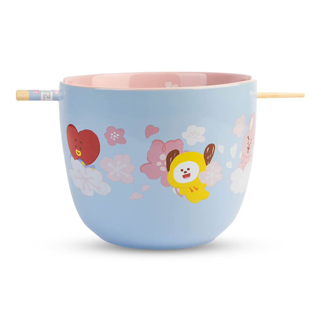 Zdjęcie produktu BT21 - Miseczka do ramen z pałeczkami z postaciami