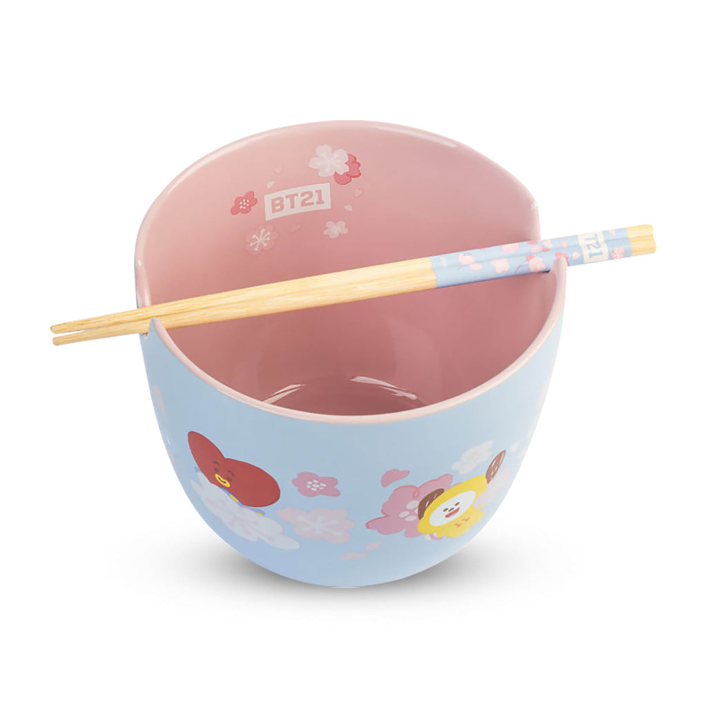 Zdjęcie produktu BT21 - Miseczka do ramen z pałeczkami z postaciami