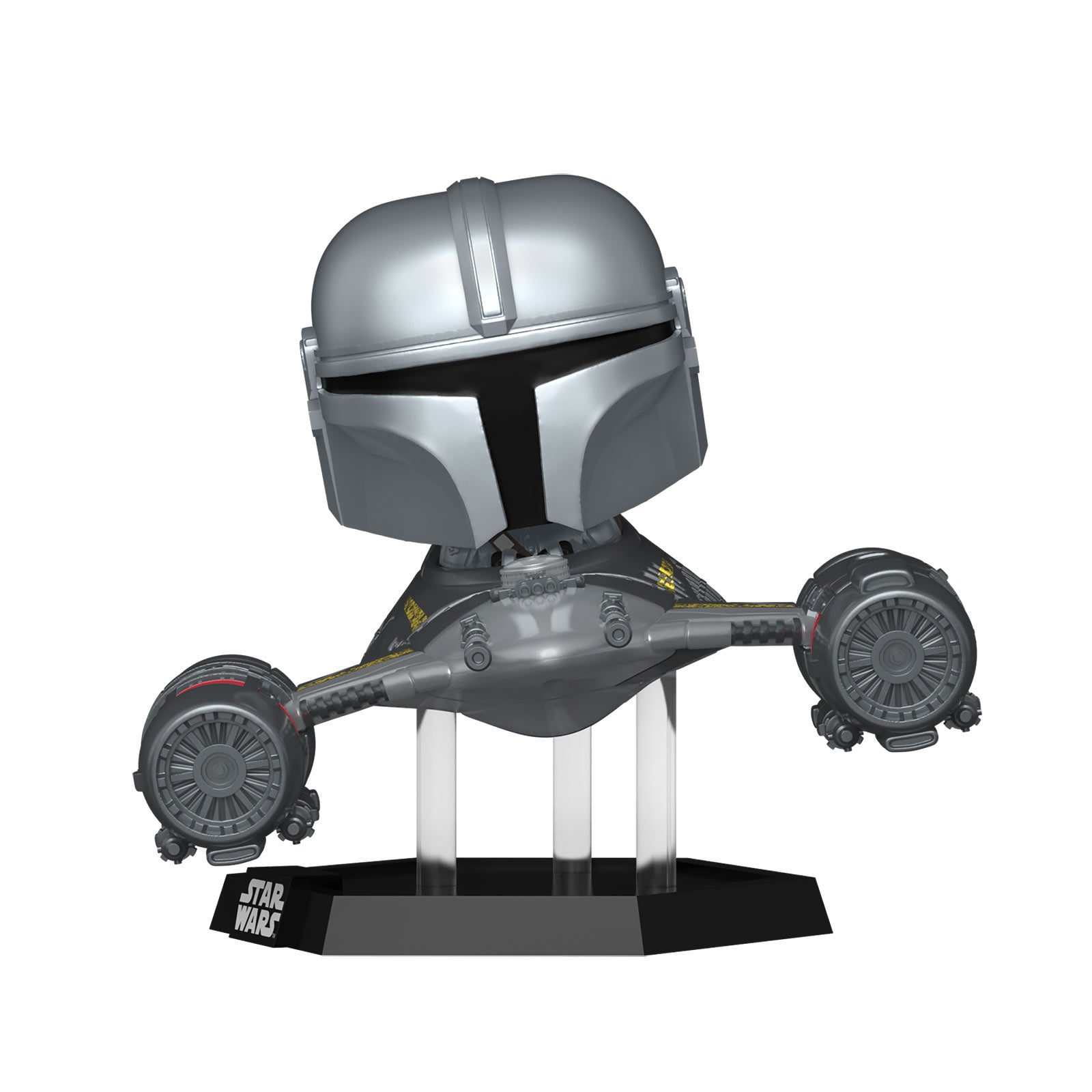 Zdjęcie produktu Mandalorian w N1 Starfighter Funko Pop figurka z ruchomą głową - Star Wars The Mandalorian