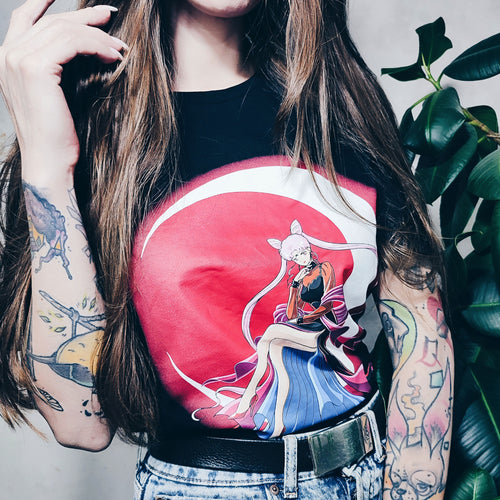Zdjęcie produktu Sailor Moon - Bright Moon T-Shirt czarne