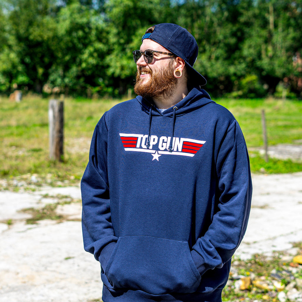 Zdjęcie produktu Top Gun - Logo Bluza z kapturem niebieska