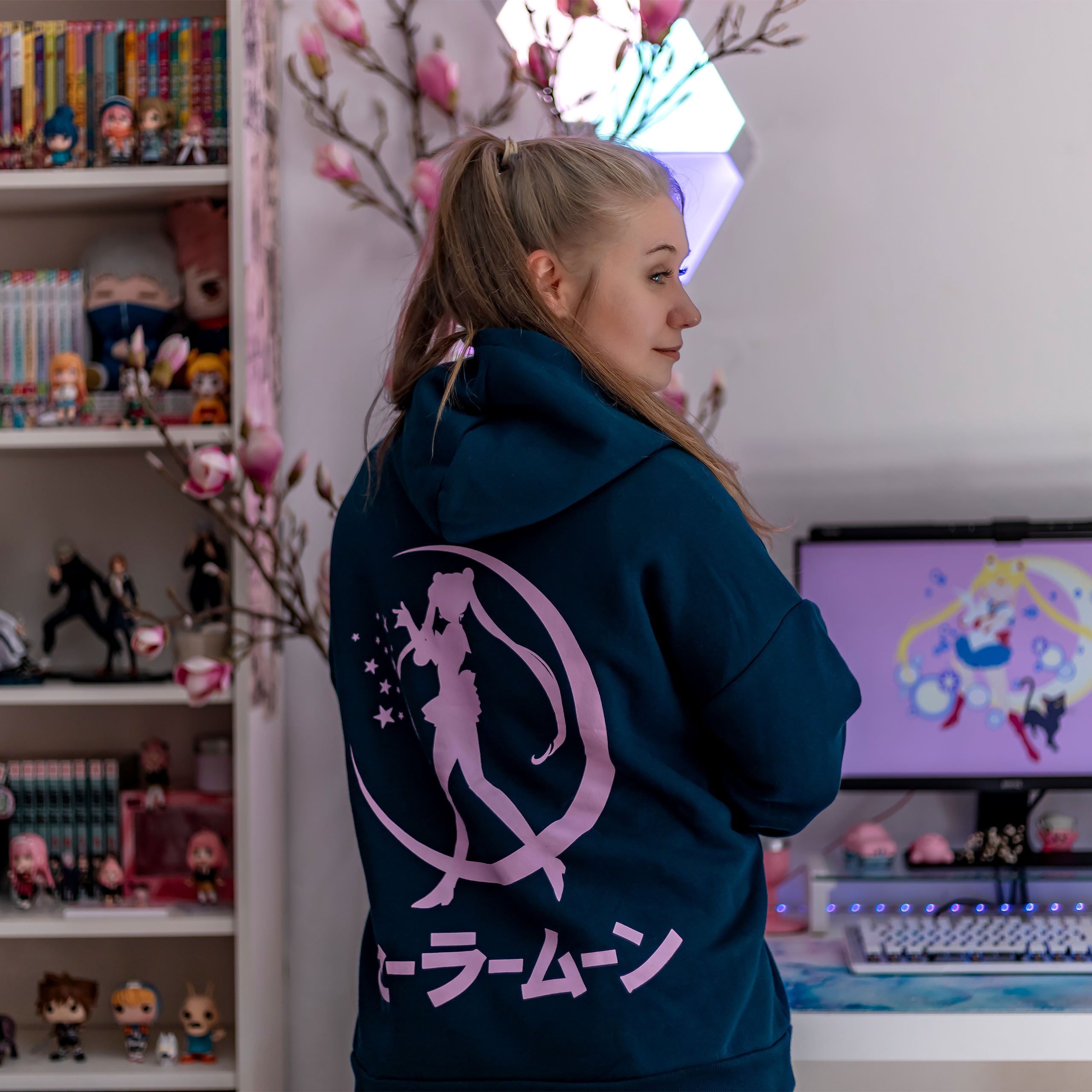 Zdjęcie produktu Sailor Moon - Silhouette Bluza z kapturem niebieska