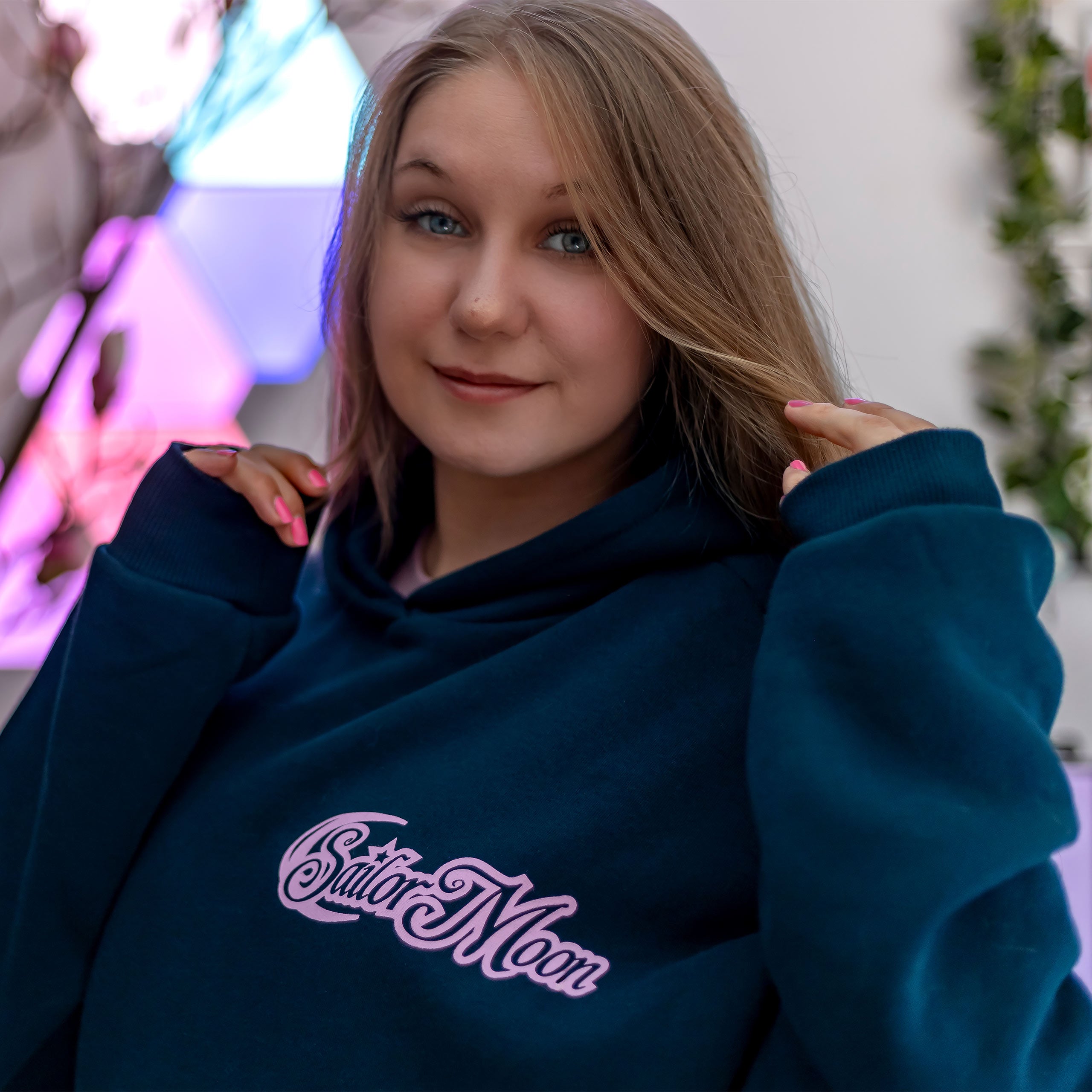 Zdjęcie produktu Sailor Moon - Silhouette Bluza z kapturem niebieska