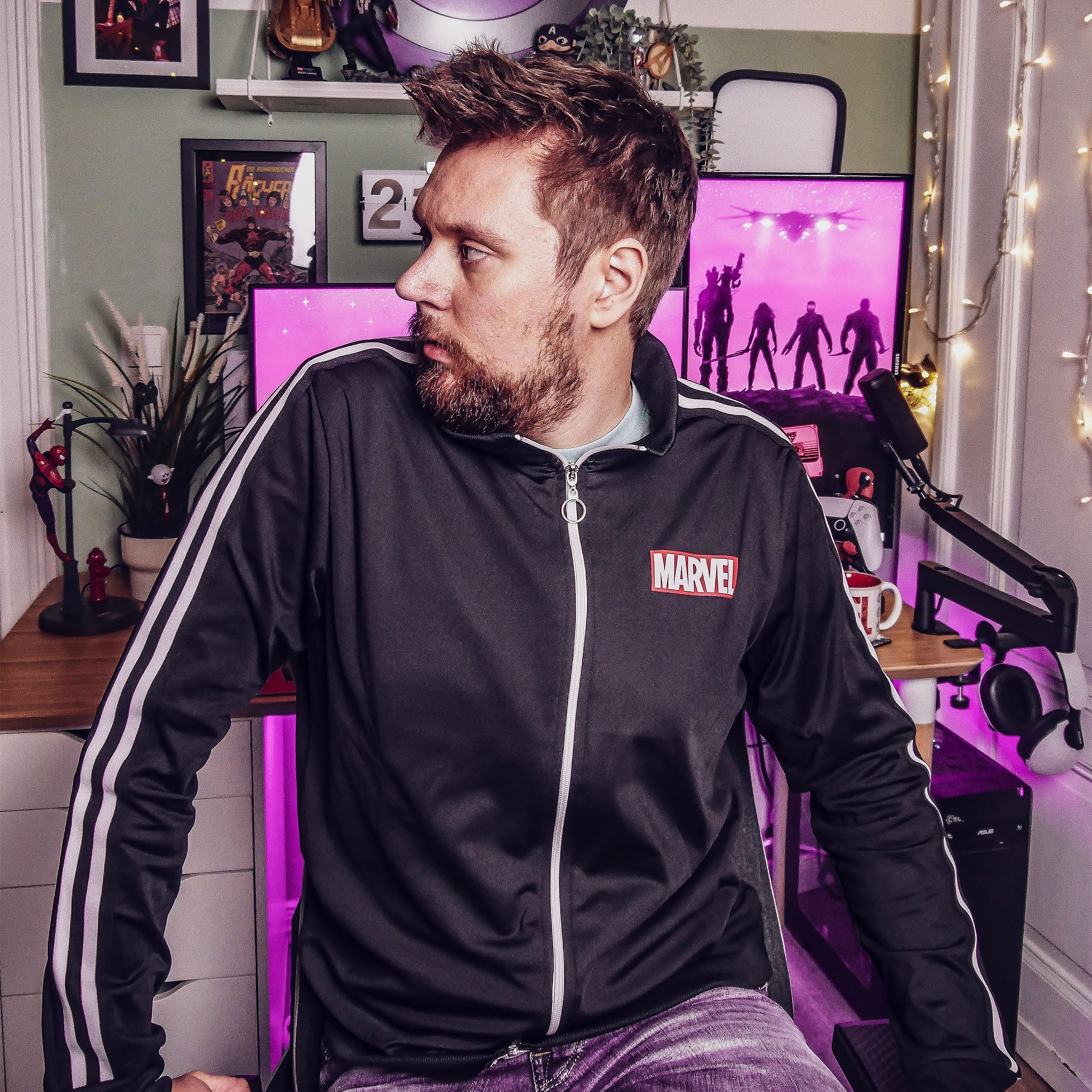 Zdjęcie produktu Marvel - Logo kurtka treningowa czarna