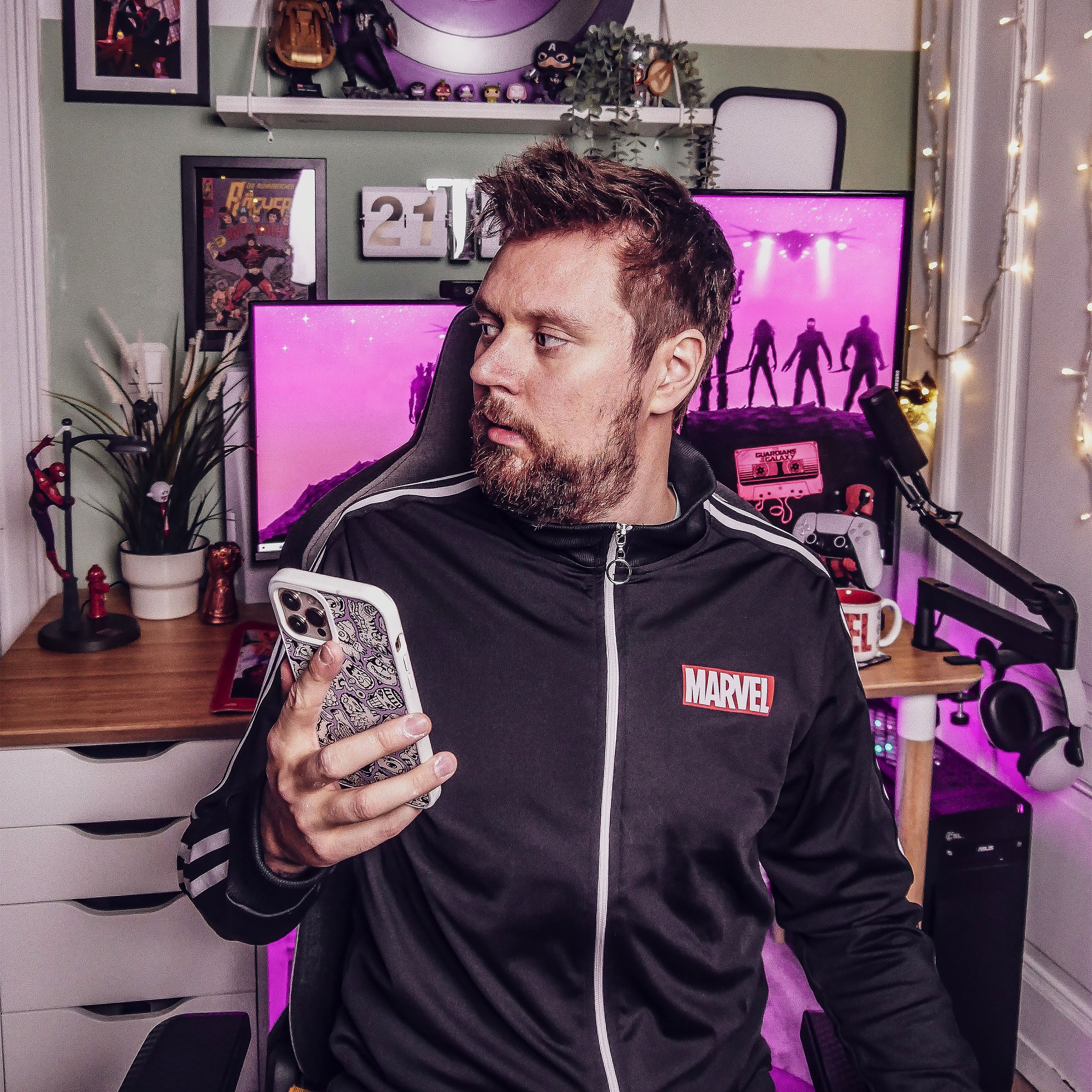 Zdjęcie produktu Marvel - Logo kurtka treningowa czarna