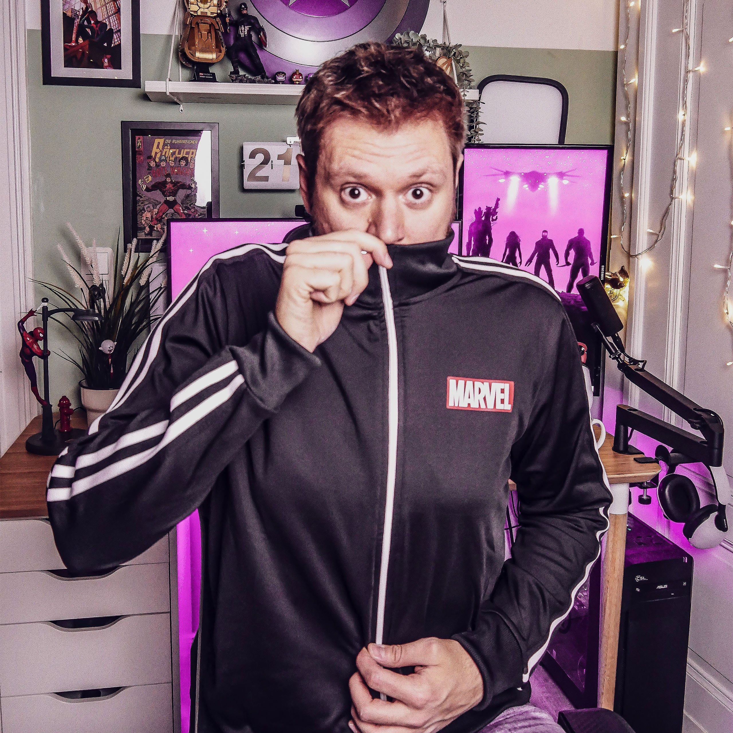 Zdjęcie produktu Marvel - Logo kurtka treningowa czarna