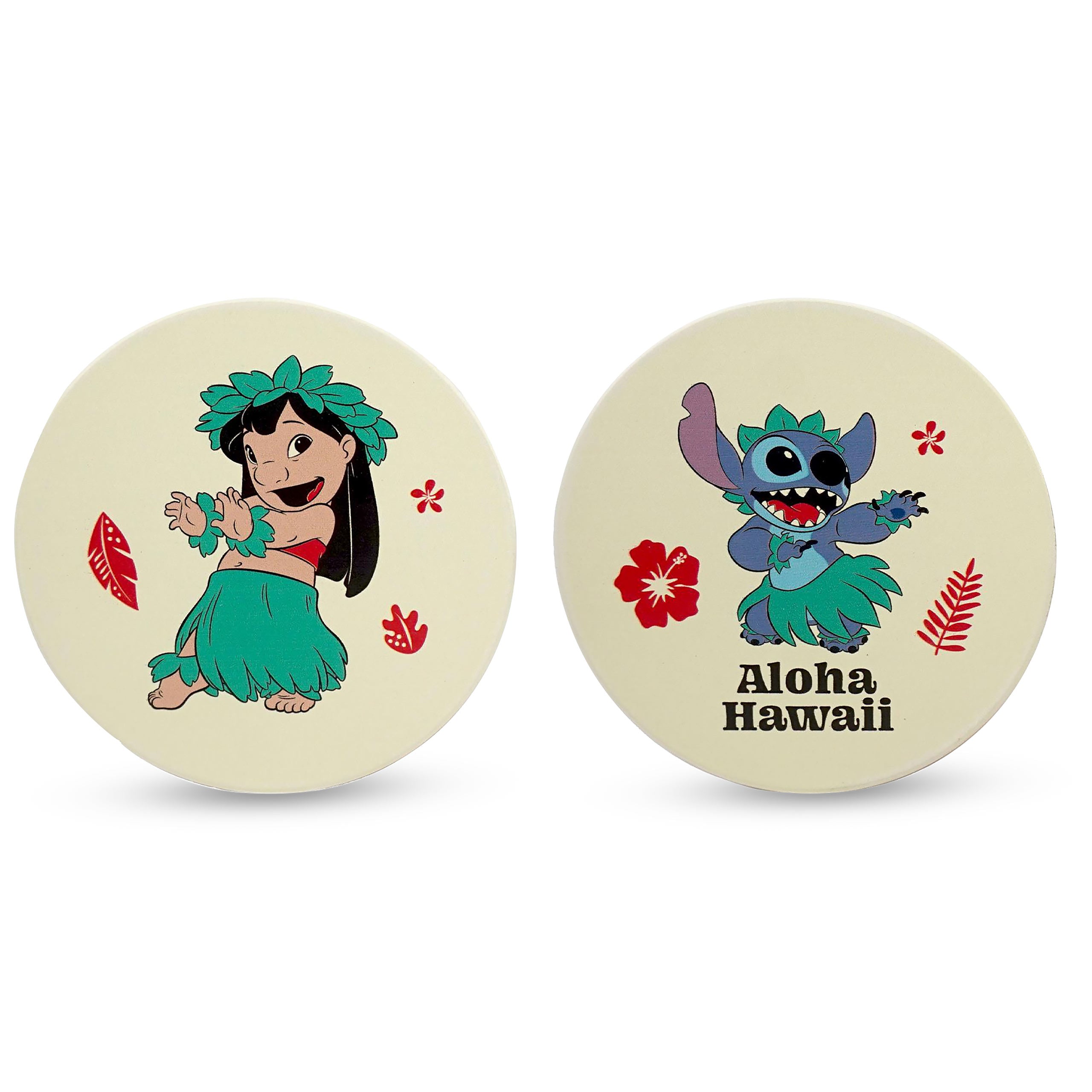 Zdjęcie produktu Lilo & Stitch - Aloha Hawaii Podkładki pod kubki, zestaw 2 szt.