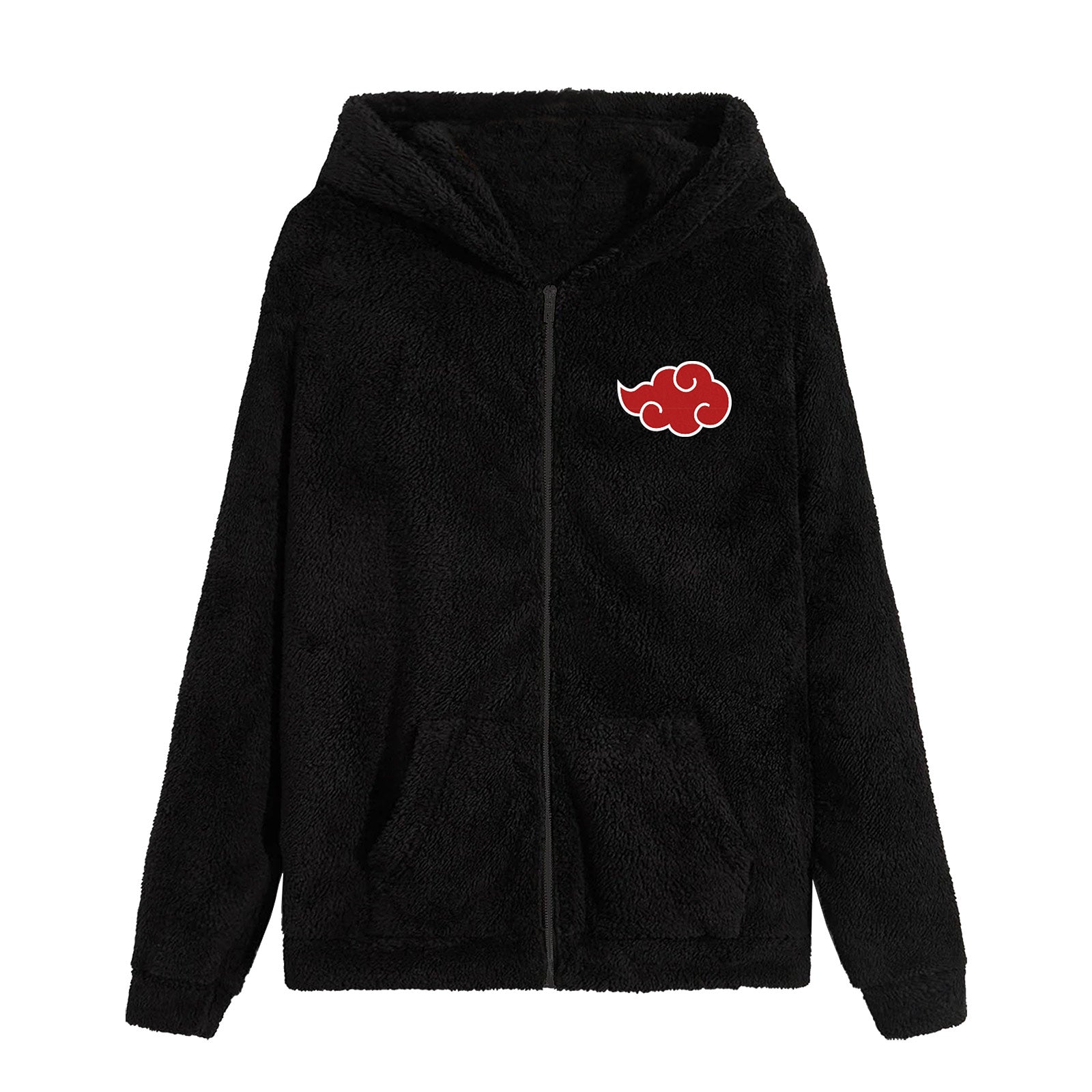 Zdjęcie produktu Naruto - Akatsuki Pluszowa Kurtka z Kapturem czarna