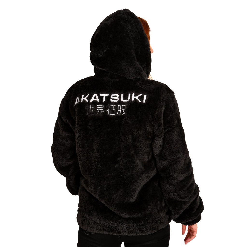 Zdjęcie produktu Naruto - Akatsuki Pluszowa Kurtka z Kapturem czarna
