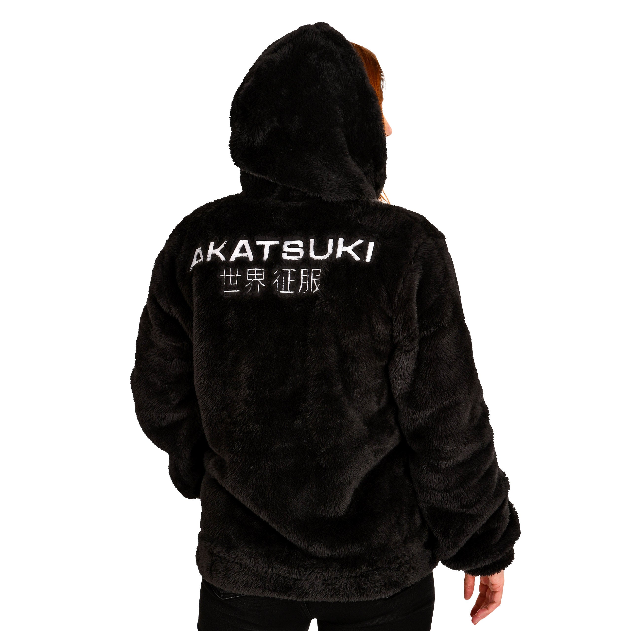 Zdjęcie produktu Naruto - Akatsuki Pluszowa Kurtka z Kapturem czarna