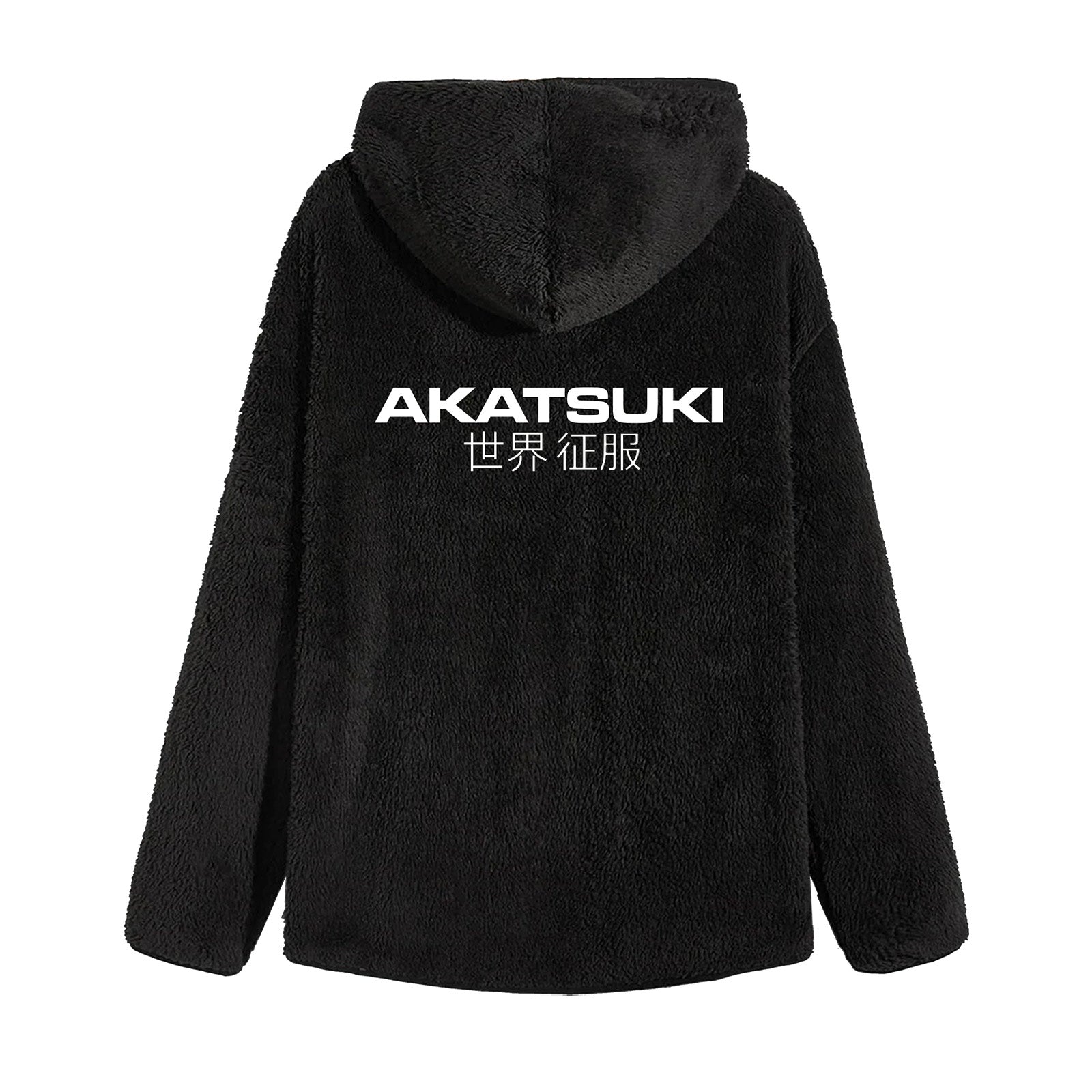 Zdjęcie produktu Naruto - Akatsuki Pluszowa Kurtka z Kapturem czarna