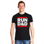 Zdjęcie produktu Run D&D T-Shirt czarne dla fanów Dungeons & Dragons