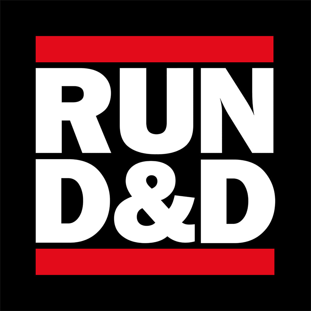 Zdjęcie produktu Run D&D T-Shirt czarne dla fanów Dungeons & Dragons