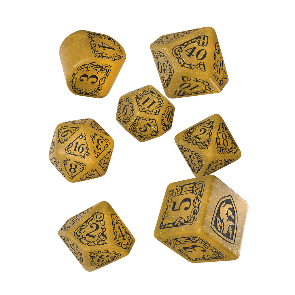 Zdjęcie produktu Harry Potter - Hufflepuff RPG Zestaw Kości 7-częściowy żółty