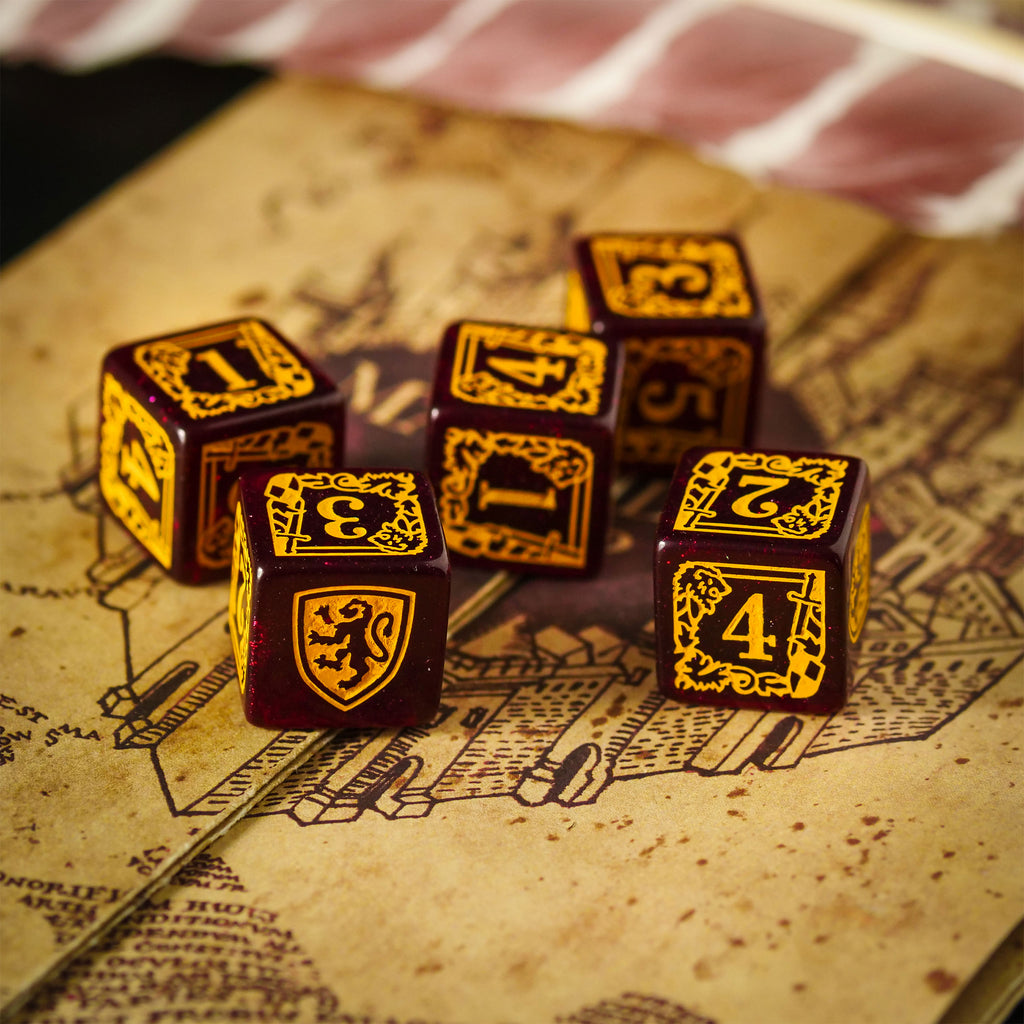 Product image Harry Potter - Gryffindor RPG Dice Set 5pcs with Dice Bag Red