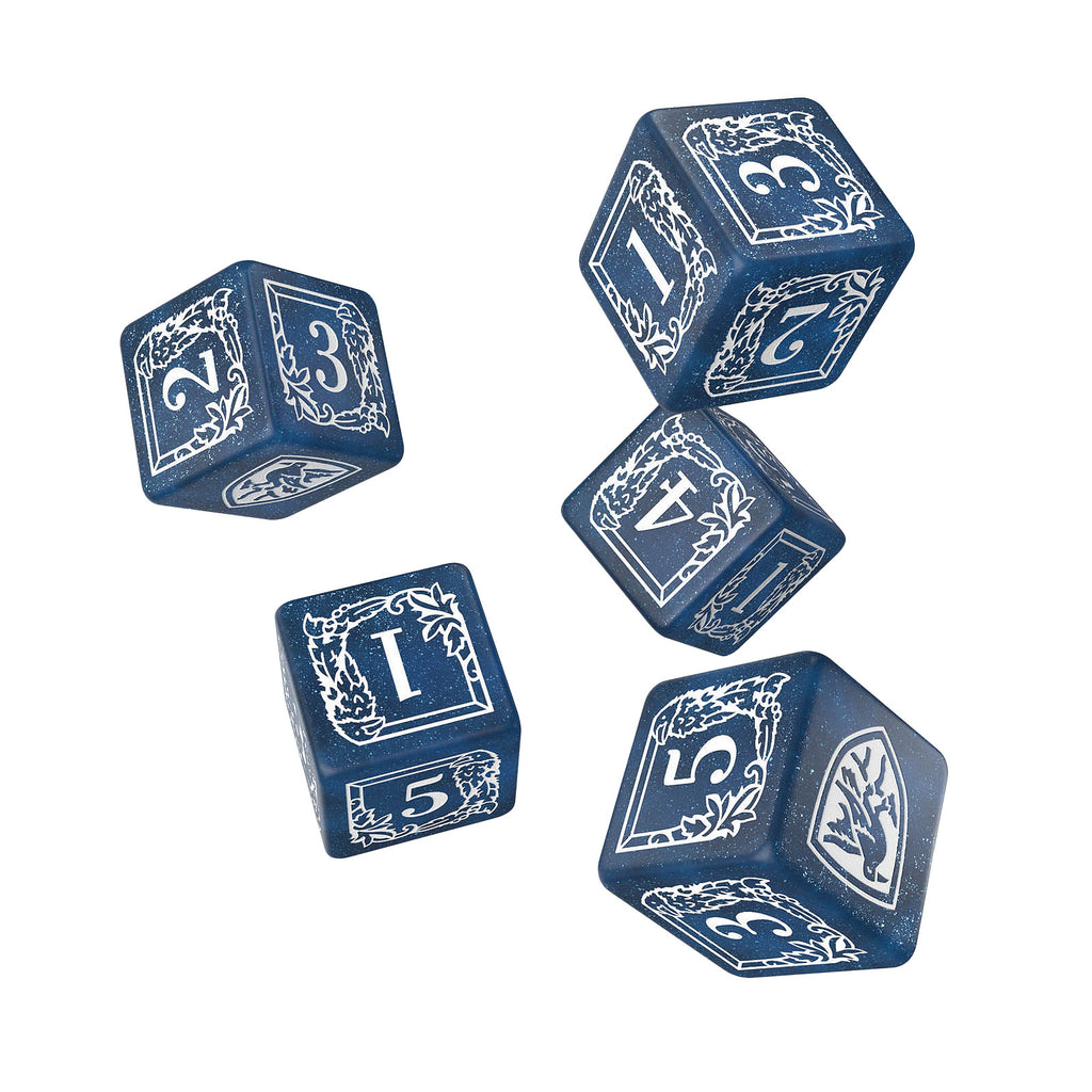 Zdjęcie produktu Harry Potter - Ravenclaw RPG Zestaw Kości 5-cz. z woreczkiem niebieski