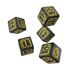 Zdjęcie produktu Harry Potter - Hufflepuff RPG Zestaw Kości 5 szt. z woreczkiem żółty
