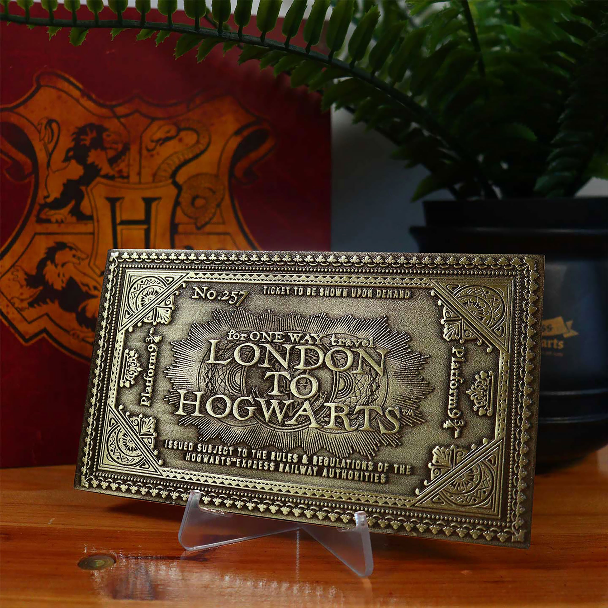Zdjęcie produktu Harry Potter - Antyczna replika biletu Ekspresu do Hogwartu (edycja limitowana)