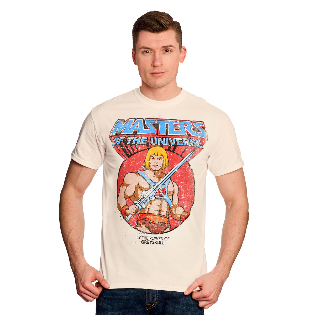 Zdjęcie produktu Masters of The Universe - He-Man Vintage T-Shirt kremowy