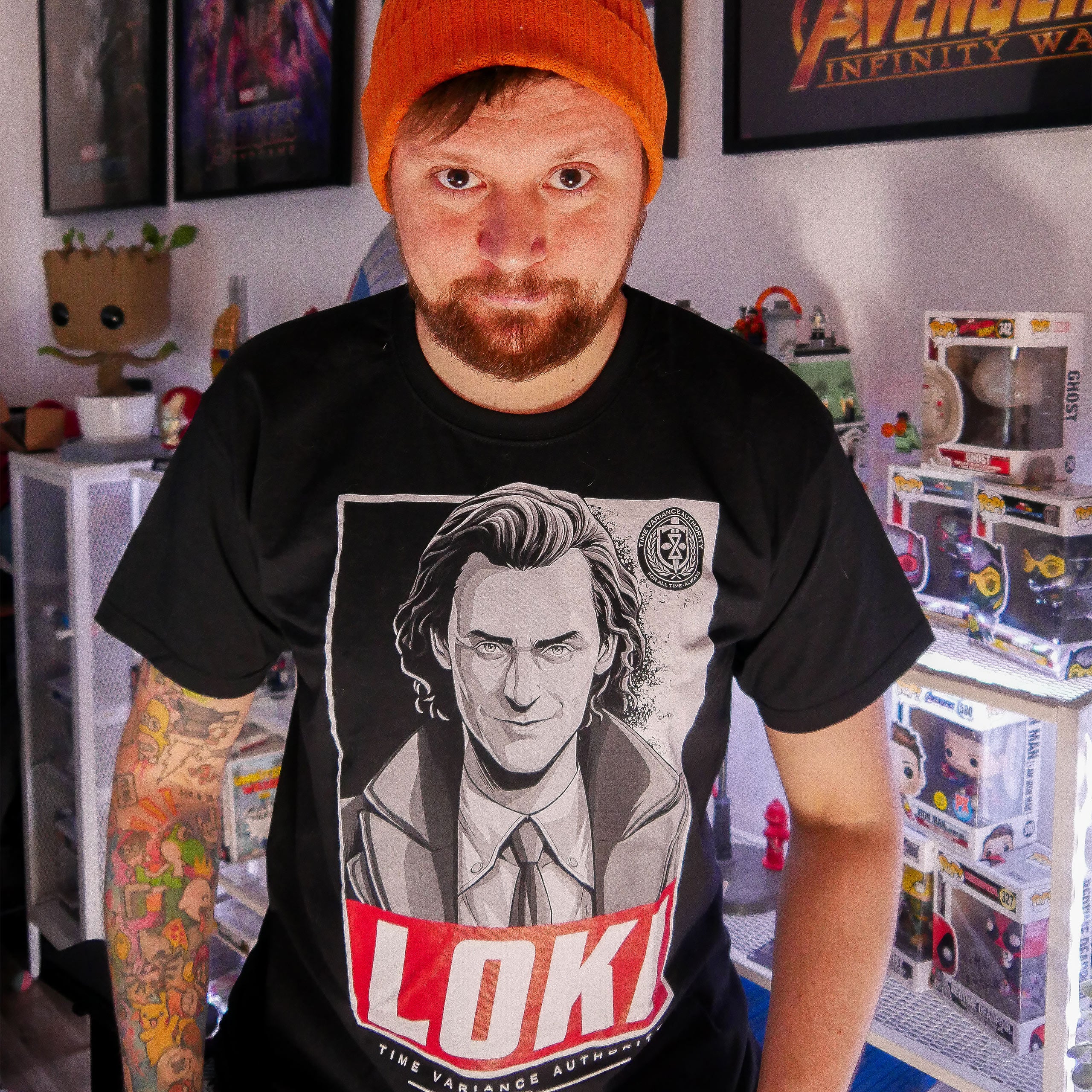 Zdjęcie produktu Czarna koszulka Loki Square