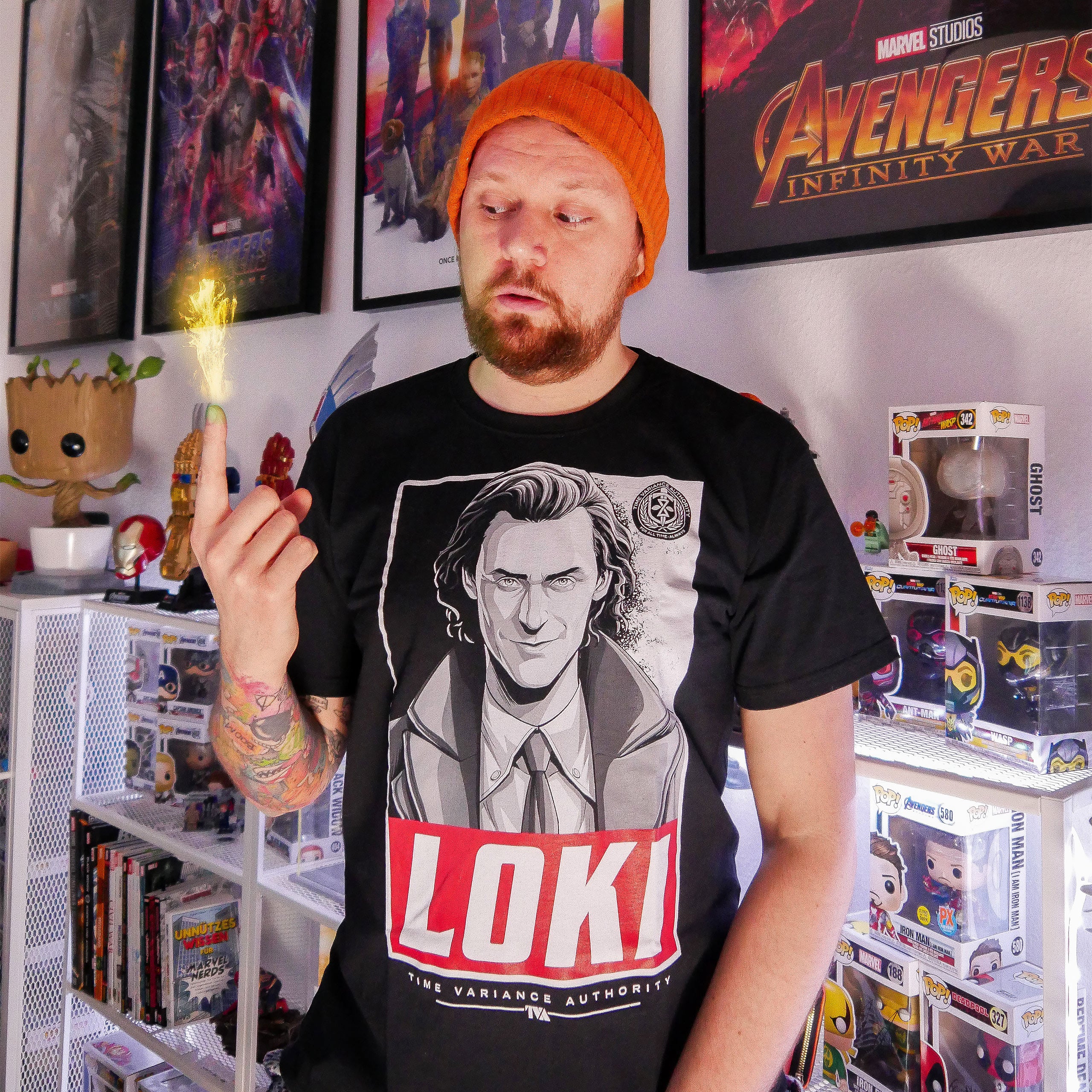 Zdjęcie produktu Czarna koszulka Loki Square