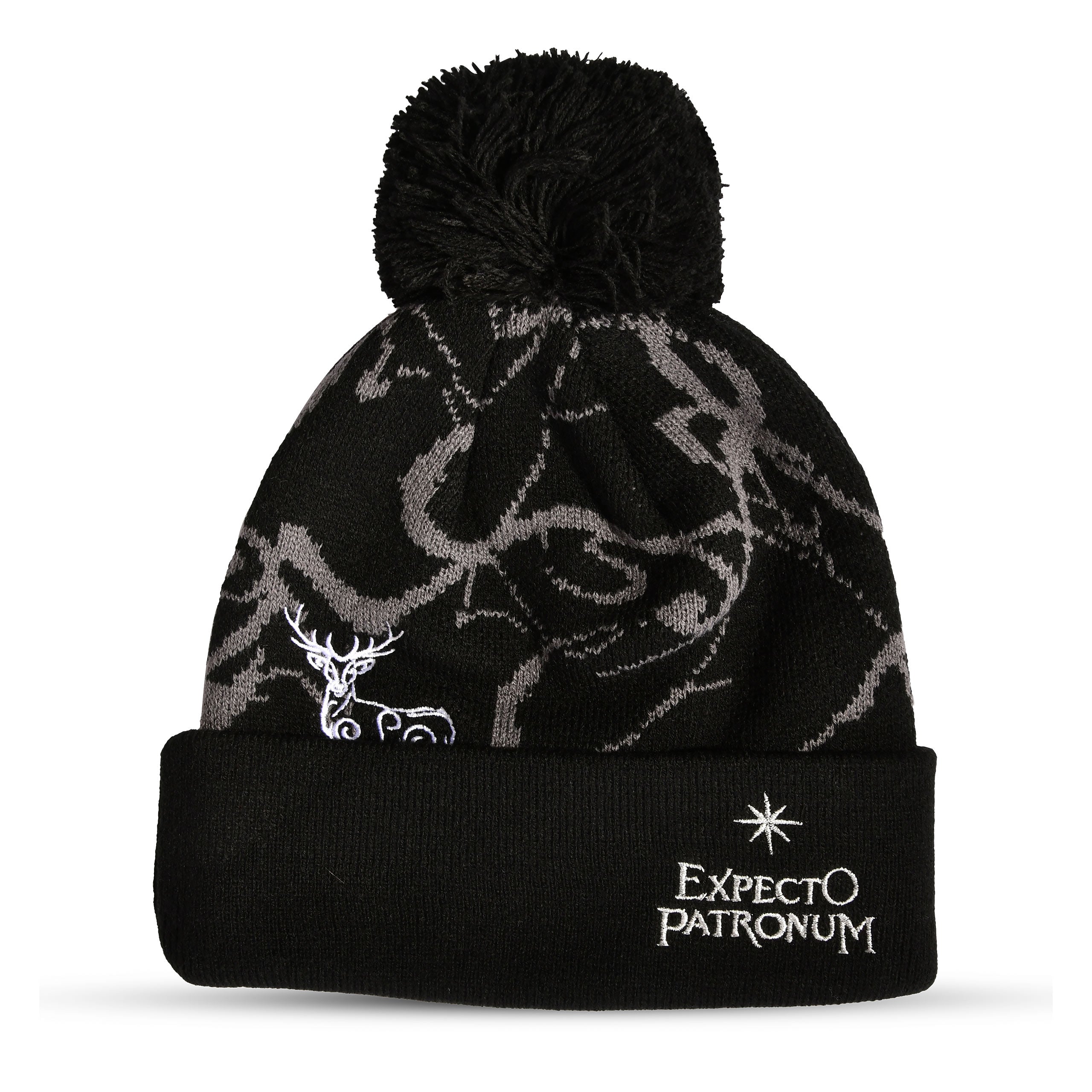 Zdjęcie produktu Harry Potter - Expecto Patronum czapka z pomponem czarna