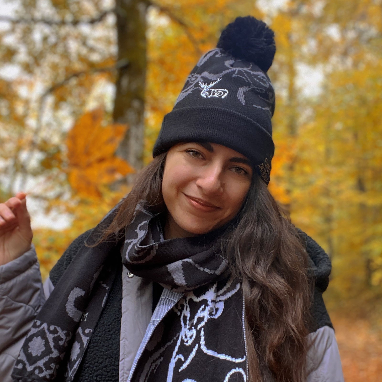 Zdjęcie produktu Harry Potter - Expecto Patronum czapka z pomponem czarna