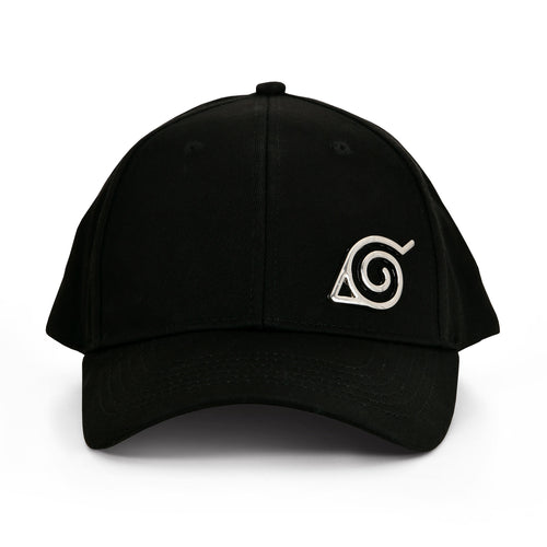 Zdjęcie produktu Naruto Shippuden - Czapka z daszkiem z symbolem Konoha czarna